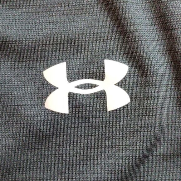 Under Armour Shirt XL Youth Gray Dri Fit Loose UM YXL Activewear Soccer Sports - Picture 3 of 5